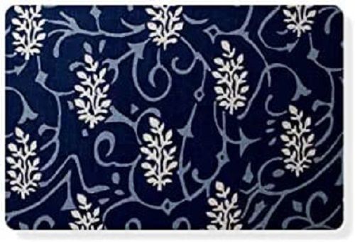 100 Percent Cotton Printed Dark Blue Fabric For Dress Material Density: 150 Gram Per Cubic Meter (G/M3)