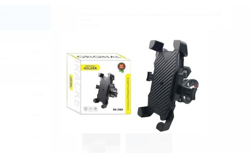 360 Rotation Rotatable And Adjustable Mobile Holder In Black Color - Plastic Material, 360Â° Viewing Angle , Compatible With Smartphones, Tablets and More