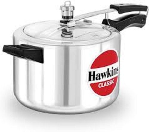 5 Litres Stainless Steel Classic Inner Aluminium Lid Pressure Cooker For Cooking