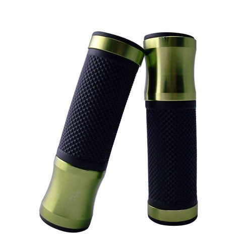 Comfortable And Precisely Designed Green Black Colour Motorcycle Handle Grip Vehicle Type: Two Wheeler