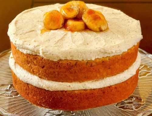Mouthwatering Sweet Taste Hygienically Prepared Spongy Fluffy Delicious Banana Cake