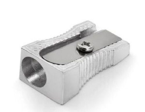 Plastic Portable, Light Weight, Premium Quality Silver Colour Single Hole Metal Pencil Sharpener