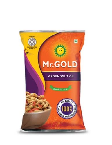 Purity 100 Percent Rich Natural Taste Mr. Gold Groundnut Oil For Cooking, 1 Liter