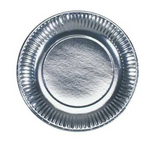 Silver Color Disposable Paper Plate For Event And Party Use, Eco Friendly  Size: As Per Customer