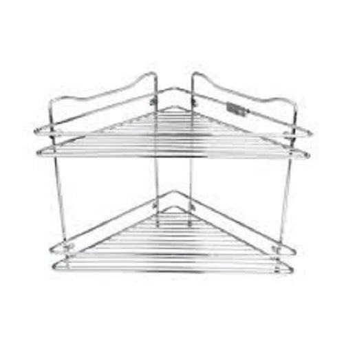 Stainless Steel Chrome Finish Multipurpose Cutlery Triangle Shape Kitchen Rack