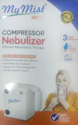 White Color Plastic Material 10Ml Medication Capacity Nebulizer Sl For Personal, Hospital Application: Asthma. Bronchiectasis. Cystic Fibrosis. Pulmonary Fibrosis.