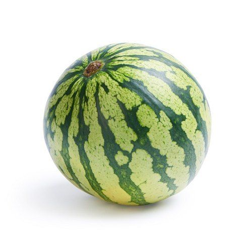 Dark Green Coloured Fleshy Watermelon With Sweet Taste And Round Shape