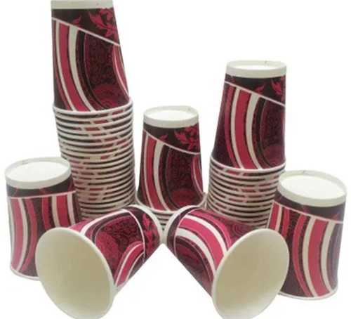 Disposable And Leak Free Printed Red Paper Cups For Hot And Cold Beverages 