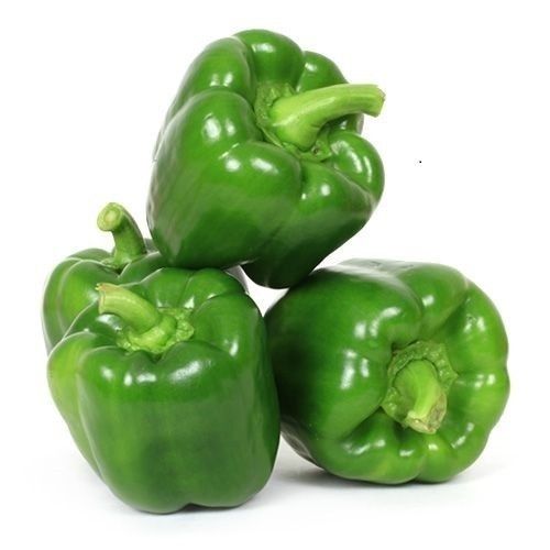 Round Green Colour Healthy & Fresh Capsicum With 3 Days Shelf Life And Rich Vitamin C, Potassium