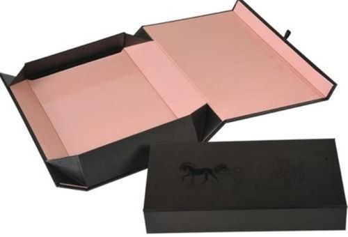 Rectangular Handmade Custom Printed Luxury Flat Pack Folding Foladable Rigid Paper Gift Box With Lid