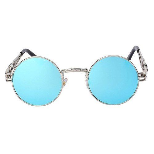 High Quality Round Mirrored Metal Frame And Multifunctional Sunglasses