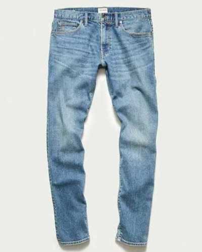 Men Blue Color Straight Fit And Stretchable Denim Jeans For Casual Wear