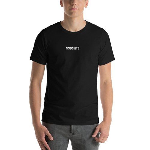  पुरुषों की शॉर्ट स्लीव प्रिंटेड ब्लैक राउंड नेक कैज़ुअल वियर रेगुलर फिट कॉटन टी-शर्ट