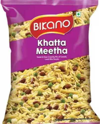 Natural Crunchy Delicious Taste Mouth Watering Bikano Khatta Meetha Namkeen Carbohydrate: 50 Grams (G)