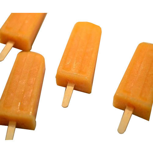 Orange Color Stick Type Lolly Candy Ice Cream With 5 Days Shelf Life, Delicious Taste