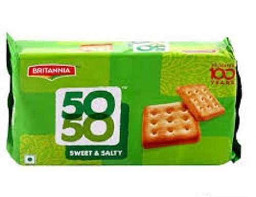 Sweet And Salty Rich Natural Delicious Taste Birtannia 50-50 Biscuits Fat Content (%): 5 Percentage ( % )