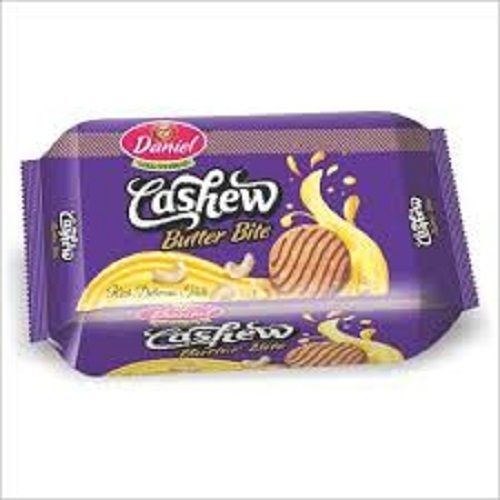 Sweet Crispy Delicious Natural Rich Taste Round Cashew Butter Bite Biscuits
