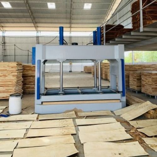 Three Phase Mild Steel Cold Press Plywood Machine, Weight 3300 Kg 