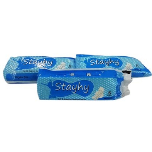Women'S Leakage Protections Disposable Extra Large Sanitary Pads With Wings - Cotton, 6 Inch, Blue | Soft Cover, High Absorbency, Aggravation-Free Experience