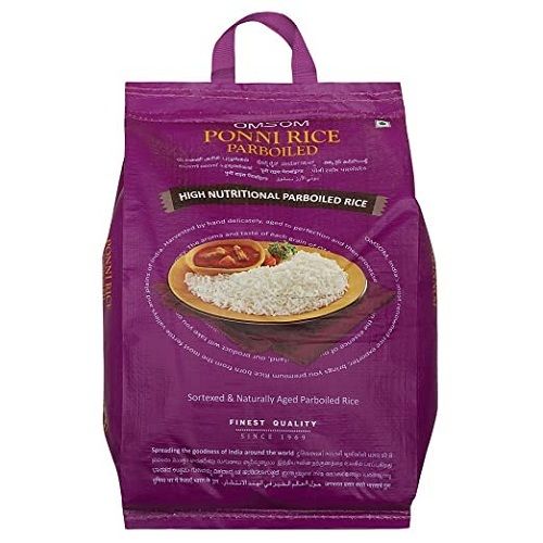 100 Percent Pure And Natural Omsom Ponni Parboiled White Basmati Rice