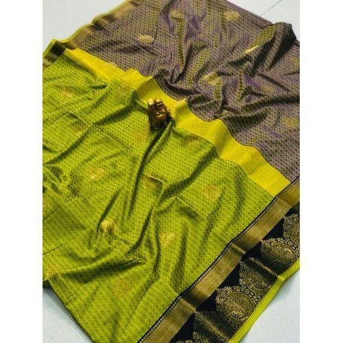 6.3 Meter Ladies Party Wear Designer Silk Saree With Blouse Piece