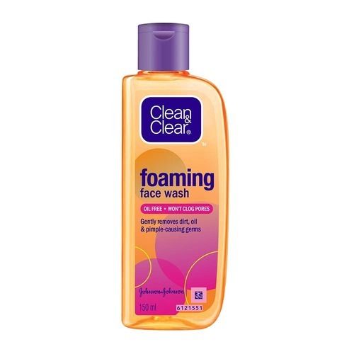 Clean And Clear Foaming Face Wash 150 Ml For Face Washing, All Skin Types