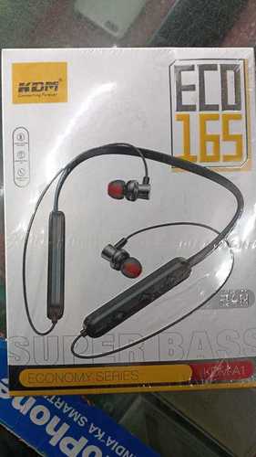 Long Lasting Battery Backup Wireless Black Bluetooth Neckband With Mic Display Color: Color