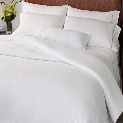 Plain White Hotel 100% Cotton Double Bed Sheet