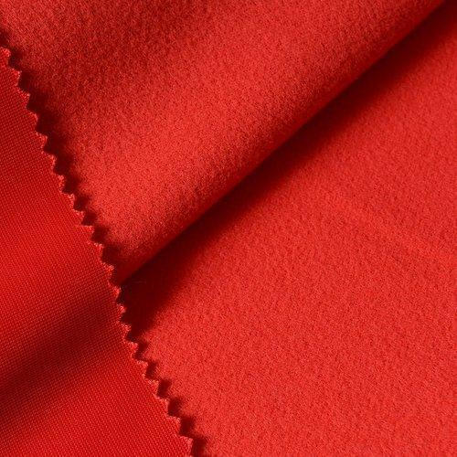 Plain Red Color Super Poly Fabric For Curtain With Wrinkle Resistant, Waterproof