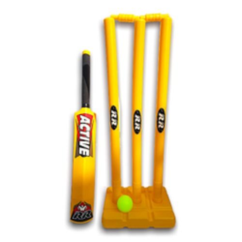 Black Wooden Popular Willow Cricket Bat With 2 Wicket Set And 1 Tennis Ball For Youth