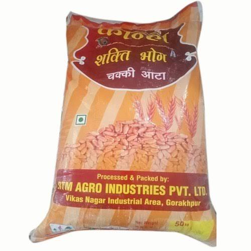 White 100% Natural And Fresh Premium Quality Whole Wheat Shakti Bhog Atta