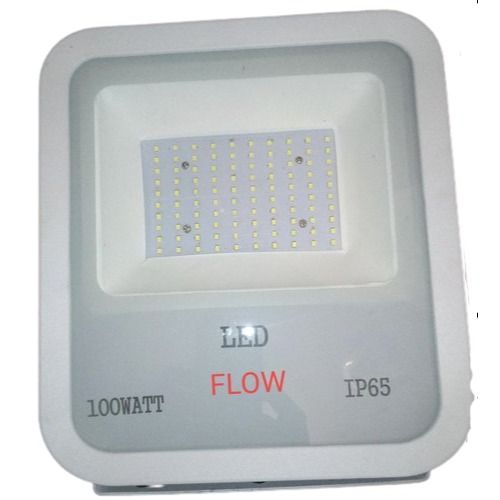 Silver 100 Watt And 220 Volt Metal Body Led Flood Light With White Light