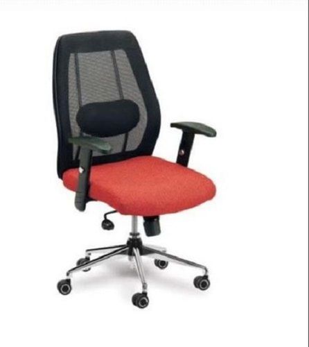 Finch Fox Medium Back Swivel Height Adjustable Mesh Computer Black And Red Office Chair