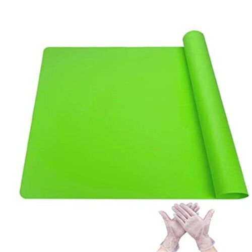 Geen Color Stretchable Silicon Fondant Rolling Mat For Kitchen