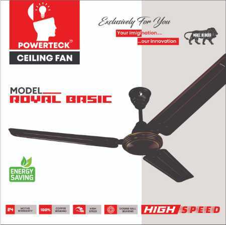 High Speed 48" Royal Ceiling Fan 1200mm with 2 Years of Warranty