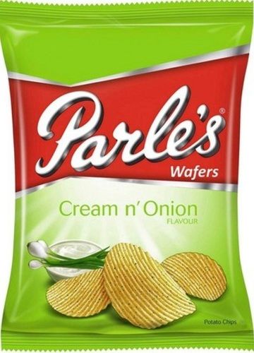 Hygienically Packed Extra Light Cream And Onion Flavour Fresh Crispy Potato Chips