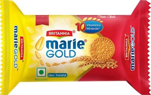 Hygienically Packed Hygienic Prepared Sweet And Crispy Rich In Taste Marie Gold Biscuits