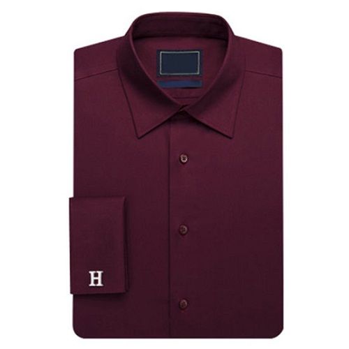 Mens Cotton Full Sleeves Latest Style Wear Regular Fit Maroon Fancy Shirts Chest Size: 36-38