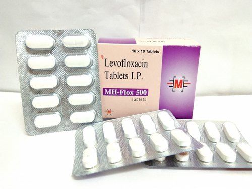 Mh-Flox-500 Levofloxacin टैबलेट Ip 500Mg वयस्क और बच्चों में बैक्टीरियल संदूषण के उपचार के लिए दवा कच्चे माल 