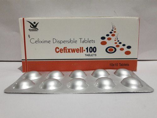 कोई साइड इफेक्ट नहीं Cefixwell 100 Cefixime dispersible टैबलेट 100Mg (10X10 टैबलेट) दवा कच्चे माल 