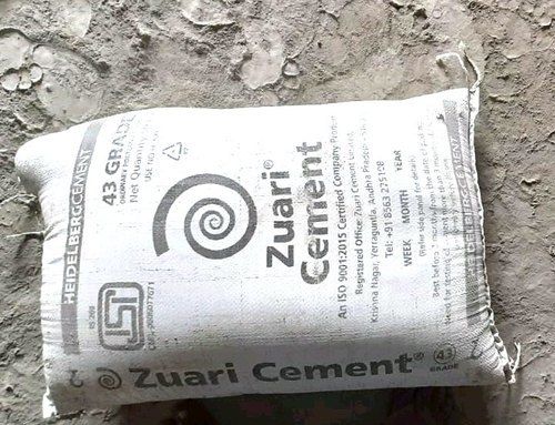 Natural Sand Rapid Hardening Fire Resistant Dalmia Grey Zuari Cements For Construction Use