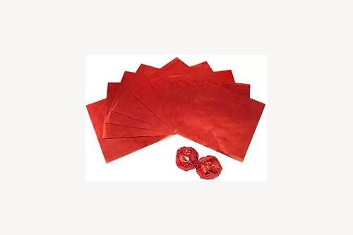 Red Color Cake Decor Aluminum Cut Foil Chocolate Wrapper