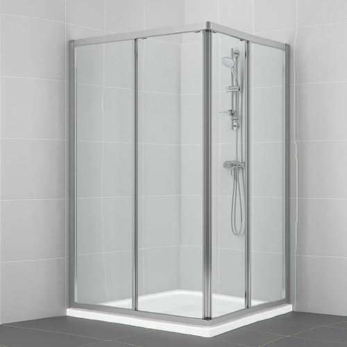 Tempered Glass Plain With Stainless Steel Bathroom Shower Cubicle At Best Price In Ghaziabad 