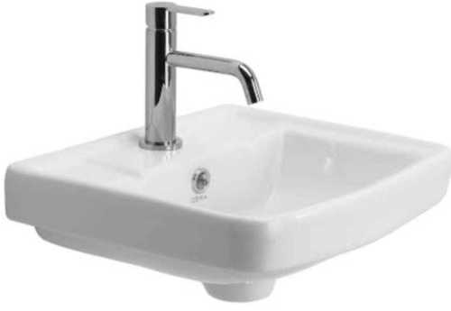 Iron White Color Cera Cadal Wall Hung White Wash Basin Without Faucet