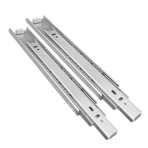 Zinc Coated 16Mm Push To Open Telescopic Channel, 1 Pair Set, 30 Kg Weight Load Capacity