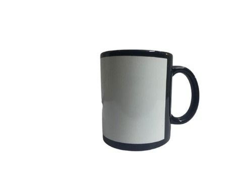 200ml Black Color Ceramic Sparkle Round Shape Mug For Gifting Purpose