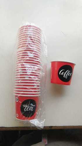 90ml Designer Disposable Coffee Cups Pack Of 28 Pieces In White Color 