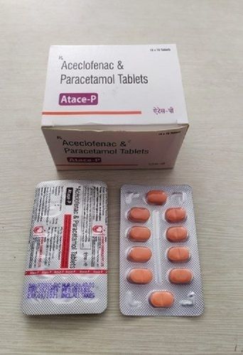  दर्द से राहत के लिए एटेस-पी एसिक्लोफेनाक पेरासिटामोल टैबलेट 