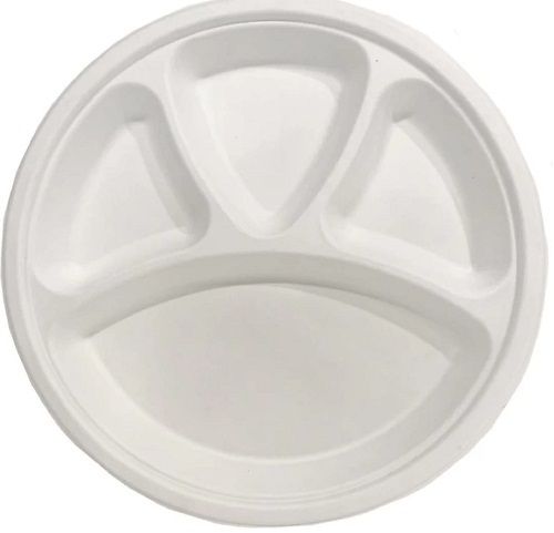 Biodegradable Compostable Disposable Hygiene Proof Recyclable White Paper Plates
