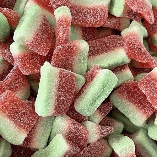 Watermelon Slices Candy Green And Brown Color With 100% Natural Ingredients Additional Ingredient: Cream